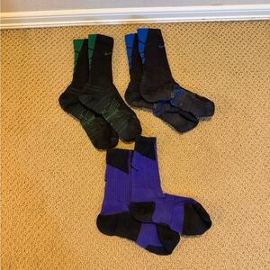 Nike Air Jordan Elite Basketball Socks (Men’s 6-8 Medium - Bundle of 3 Pairs)